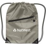 Drawstring Backpack w/ Zipper 1 Drawstring Backpack w/ Zipper 1