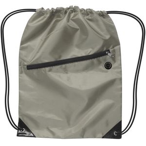 Drawstring Backpack w/ Zipper 1