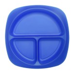 Children's Portion Plate - Translucent Blue Children's Portion Plate - Translucent Blue