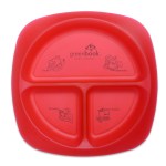 Children's Portion Plate - Translucent Red Children's Portion Plate - Translucent Red