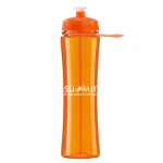 24 Oz. PolySure™ Exertion Sports Water Bottle w/ Grip - Translucent Orange 24 Oz. PolySure™ Exertion Sports Water Bottle w/ Grip - Translucent Orange