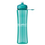 24 Oz. PolySure™ Exertion Sports Water Bottle w/ Grip - Translucent Aqua Blue 24 Oz. PolySure™ Exertion Sports Water Bottle w/ Grip - Translucent Aqua Blue