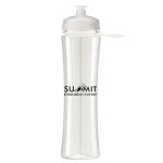 24 Oz. PolySure™ Exertion Sports Water Bottle w/ Grip - Translucent Clear 24 Oz. PolySure™ Exertion Sports Water Bottle w/ Grip - Translucent Clear
