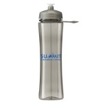 24 Oz. PolySure™ Exertion Sports Water Bottle w/ Grip - Translucent Smoke Gray 24 Oz. PolySure™ Exertion Sports Water Bottle w/ Grip - Translucent Smoke Gray