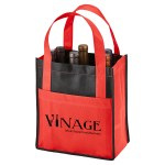 Toscana Six Bottle Non-Woven Wine Tote Bag 1 Toscana Six Bottle Non-Woven Wine Tote Bag 1