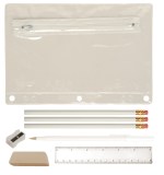 Academic School Kit-Blank Contents - Translucent Clear Academic School Kit-Blank Contents - Translucent Clear