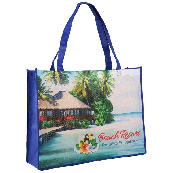 Sublimated Large Non-Woven Shopping Tote Bag 1