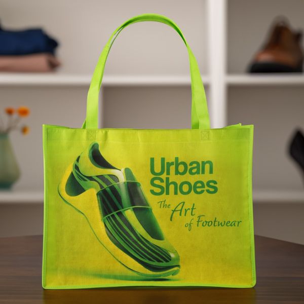 Sublimated Large Non-Woven Shopping Tote Bag 1