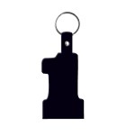 #1 Flexible Key Tag - Black #1 Flexible Key Tag - Black