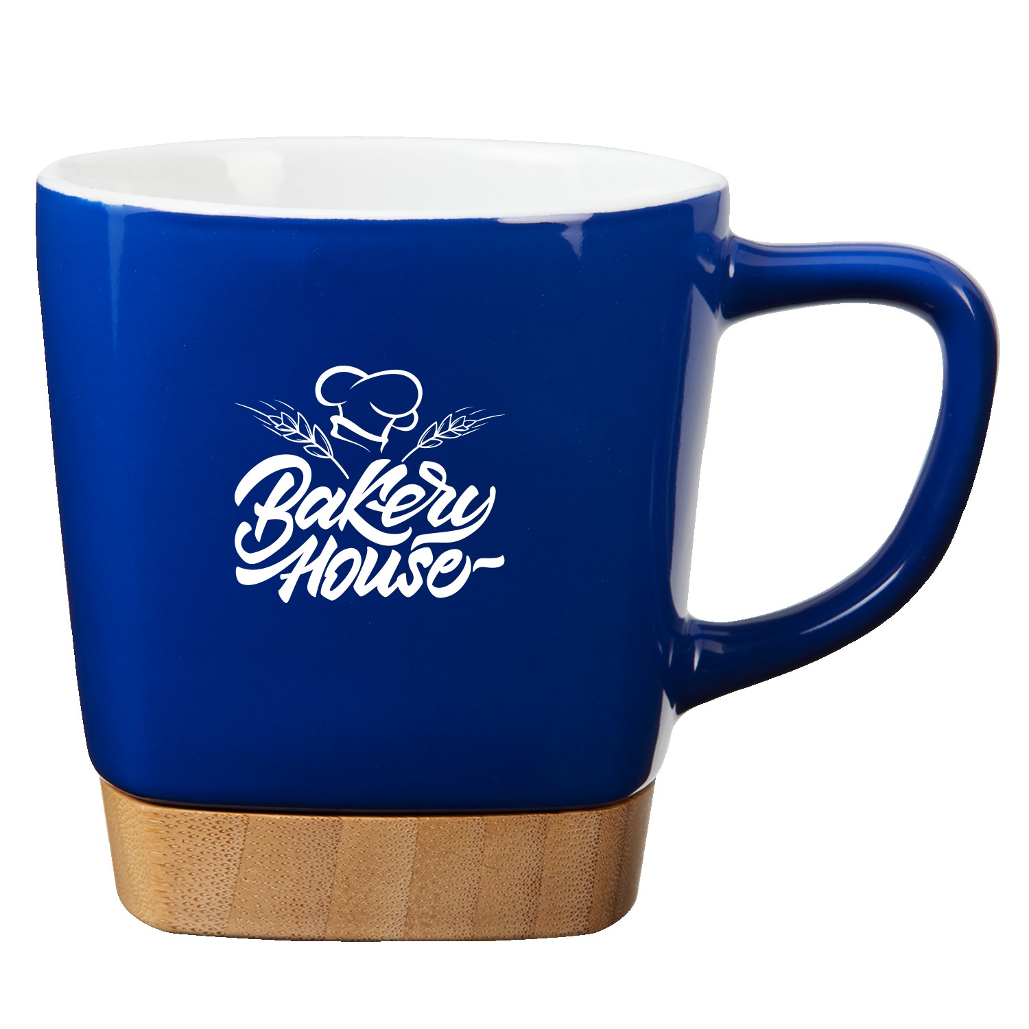 11 Oz. Ceramic Mug with Removable Bamboo Coaster 1
