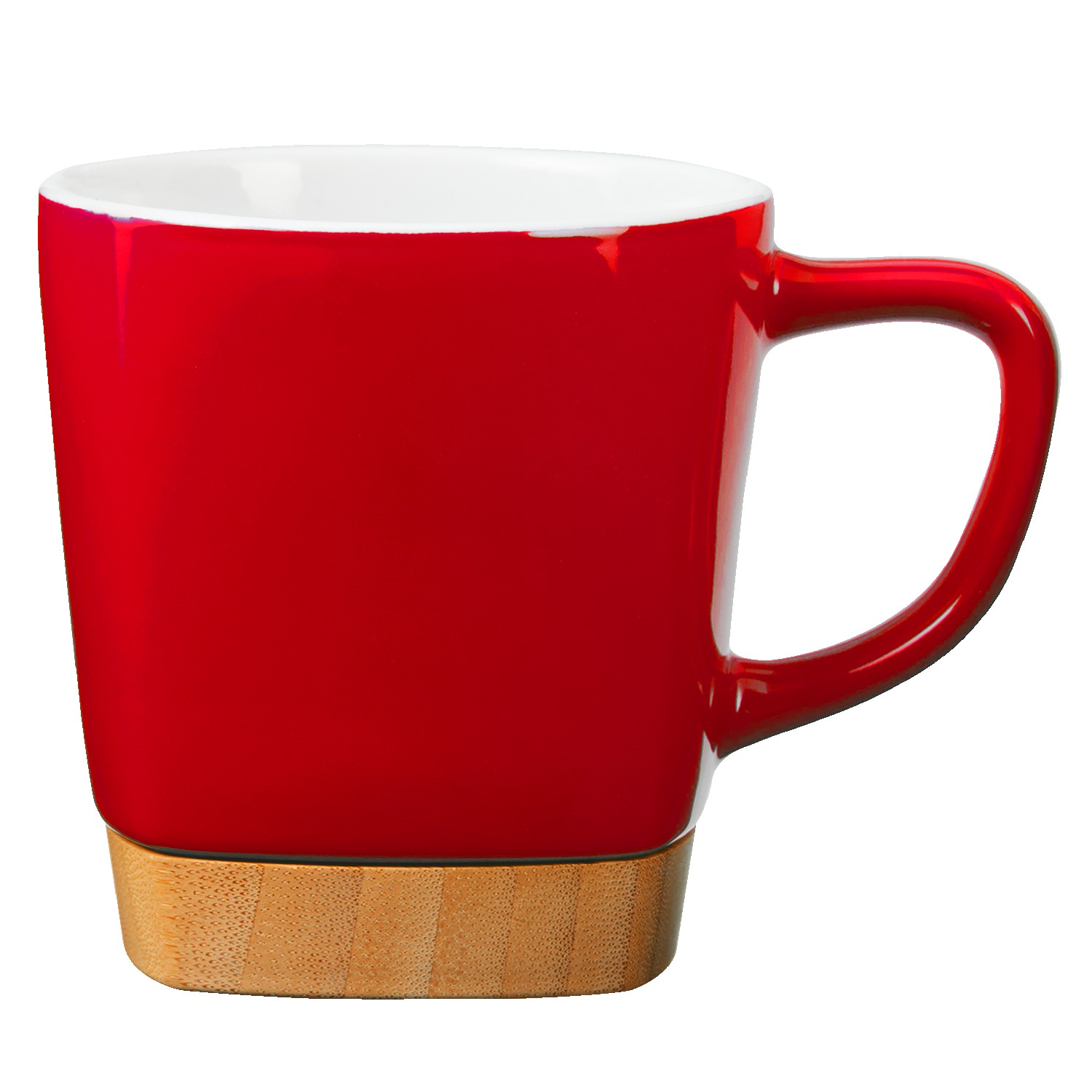 11 Oz. Ceramic Mug with Removable Bamboo Coaster 1