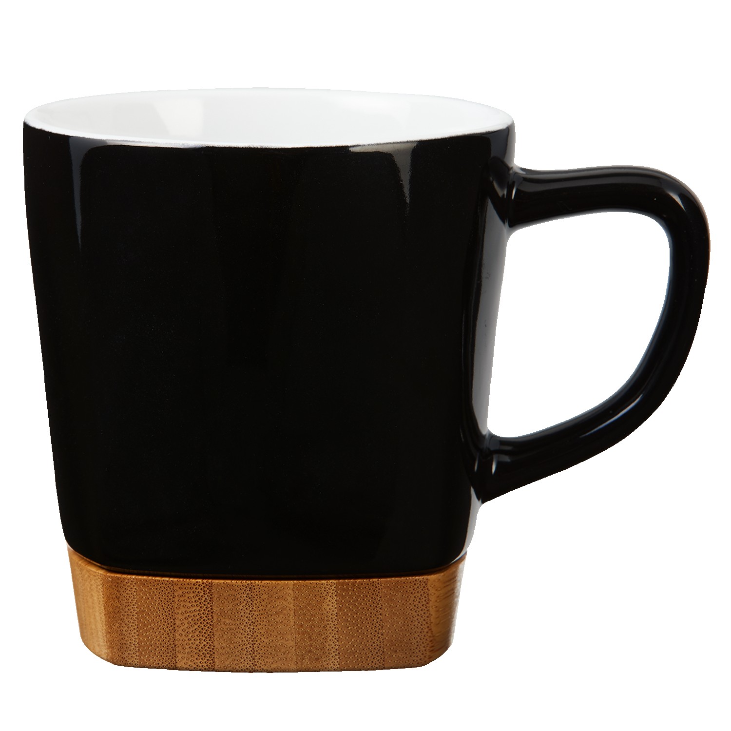 11 Oz. Ceramic Mug with Removable Bamboo Coaster 1