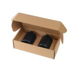 10 Oz. Stainless Steel Low Ball Glasses Gift Box Set - Black 10 Oz. Stainless Steel Low Ball Glasses Gift Box Set - Black