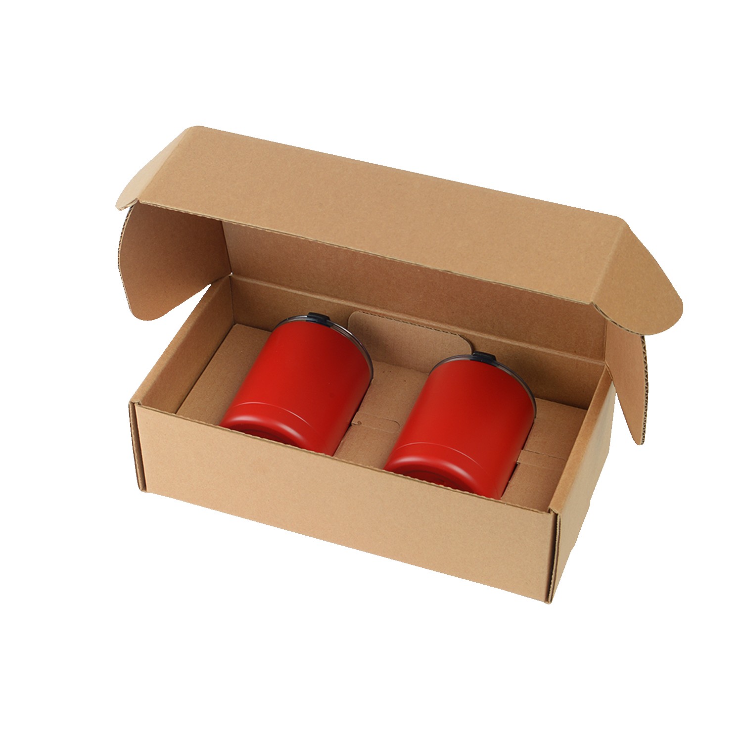 10 Oz. Stainless Steel Low Ball Glasses Gift Box Set 1