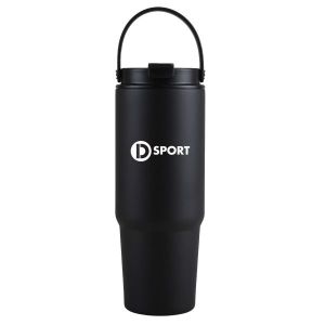 27 Oz. Siam Powder Coated Recycled Stainless Steel Tumbler w/Carrying Handle 1 27 Oz. Siam Powder Coated Recycled Stainless Steel Tumbler w/Carrying Handle 1