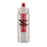 25 oz. PolySure™ Ridge Bottle with Infuser - Translucent Red 25 oz. PolySure™ Ridge Bottle with Infuser - Translucent Red