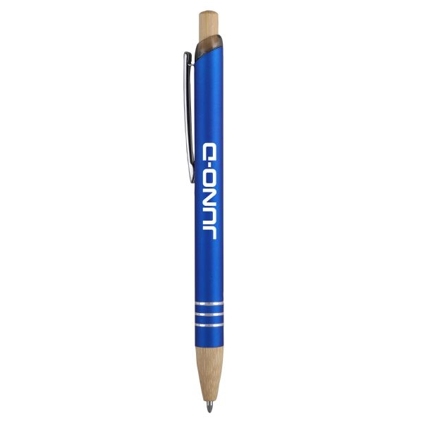 Venosa Velvet-Touch Aluminum Pen w/Bamboo Accents 1
