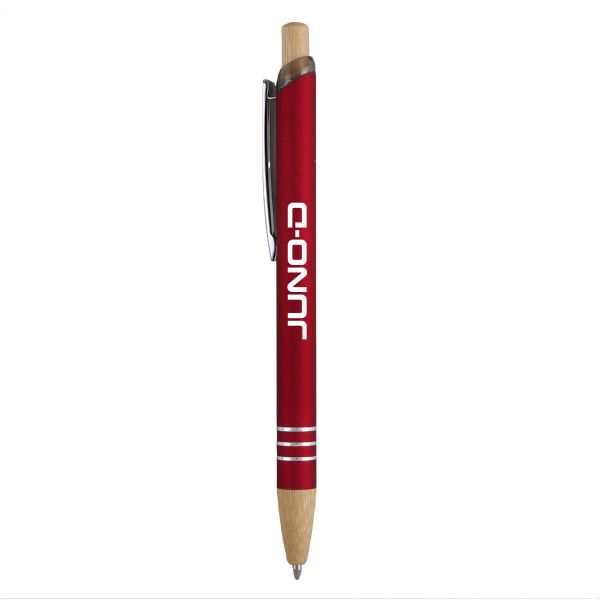 Venosa Velvet-Touch Aluminum Pen w/Bamboo Accents 1