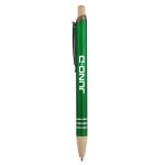 Venosa Velvet-Touch Aluminum Pen w/Bamboo Accents - Metallic Green Venosa Velvet-Touch Aluminum Pen w/Bamboo Accents - Metallic Green