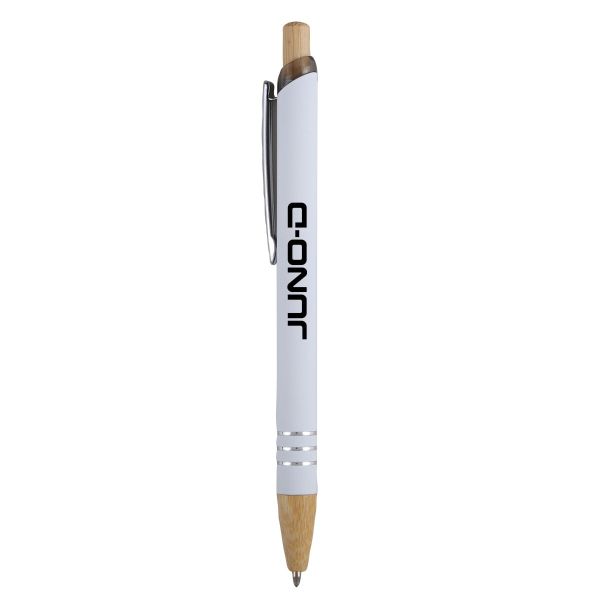 Venosa Velvet-Touch Aluminum Pen w/Bamboo Accents 1