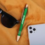 Venosa Velvet-Touch Aluminum Pen w/Bamboo Accents - Metallic Green Venosa Velvet-Touch Aluminum Pen w/Bamboo Accents - Metallic Green