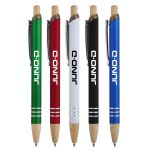 Venosa Velvet-Touch Aluminum Pen w/Bamboo Accents 1 Venosa Velvet-Touch Aluminum Pen w/Bamboo Accents 1