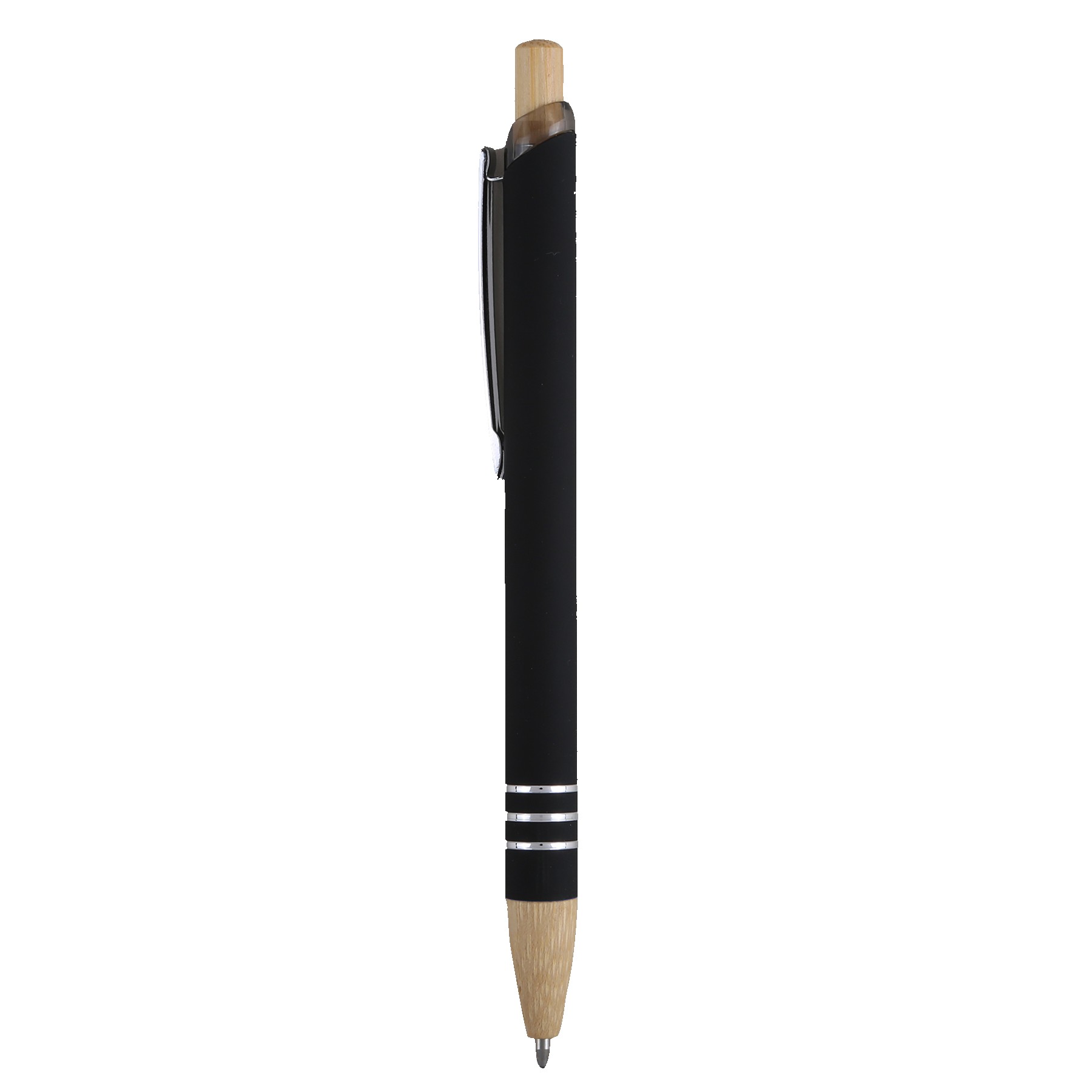 Venosa Velvet-Touch Aluminum Pen w/Bamboo Accents 1