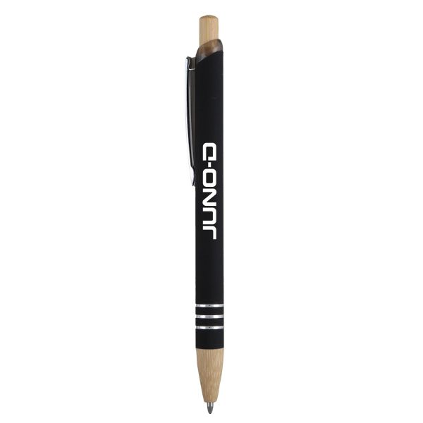 Venosa Velvet-Touch Aluminum Pen w/Bamboo Accents 1