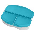 Tri Minder Pill Case Box - Translucent Aqua Blue Tri Minder Pill Case Box - Translucent Aqua Blue