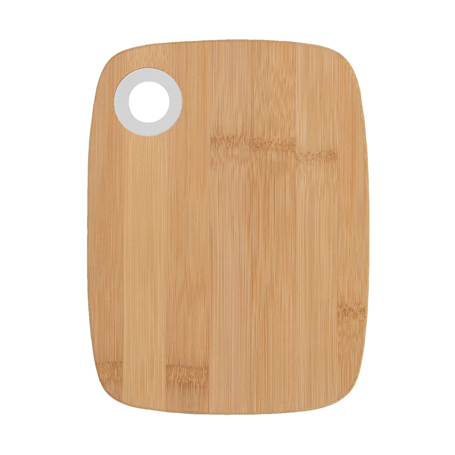 Small Bamboo Cutting Board w/Silicone Ring 1