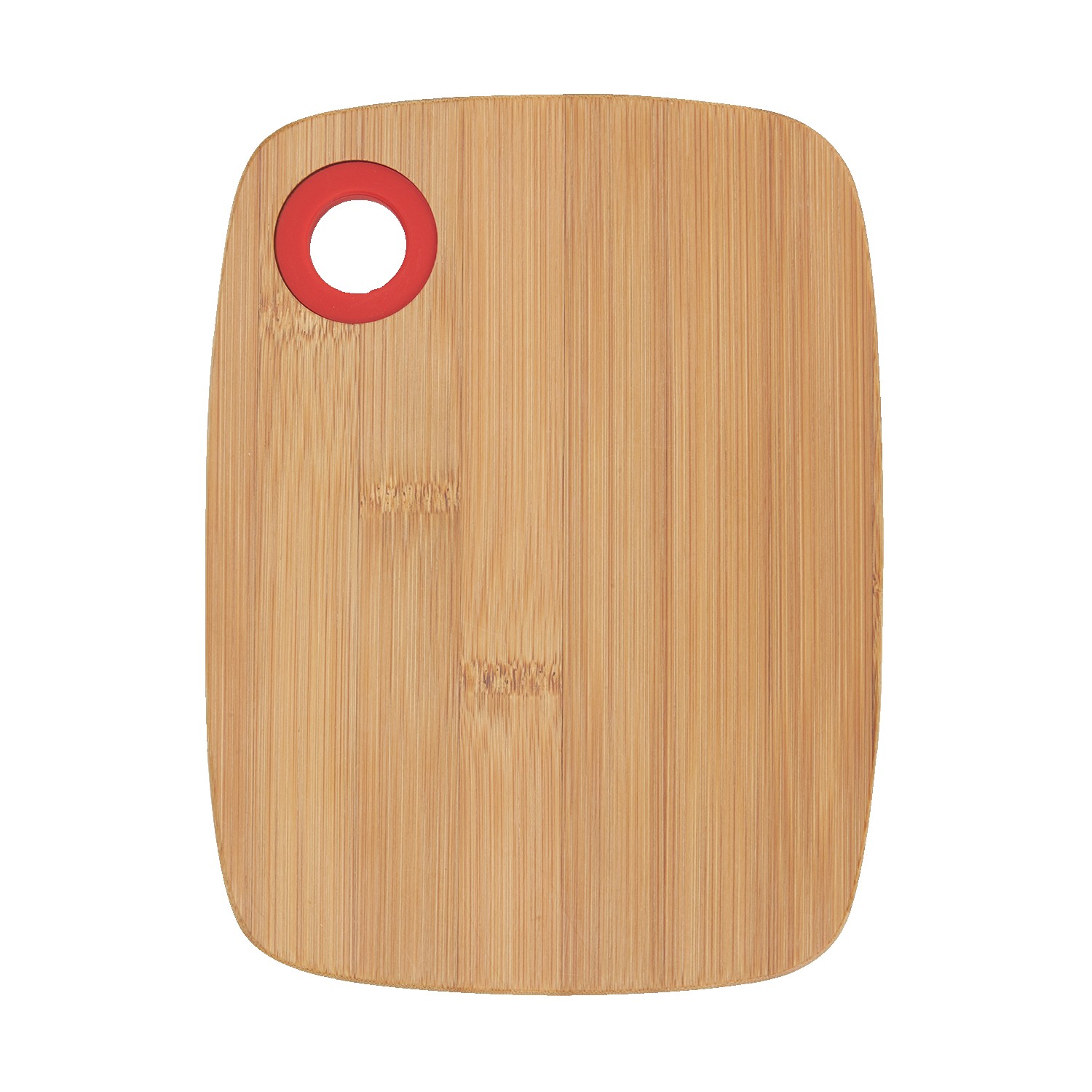 Small Bamboo Cutting Board w/Silicone Ring 1