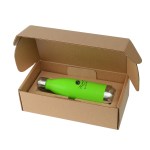 17 Oz. Cascade Stainless Steel Bottle w/Gift Box - Lime Green 17 Oz. Cascade Stainless Steel Bottle w/Gift Box - Lime Green