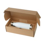17 Oz. Cascade Stainless Steel Bottle w/Gift Box - White 17 Oz. Cascade Stainless Steel Bottle w/Gift Box - White