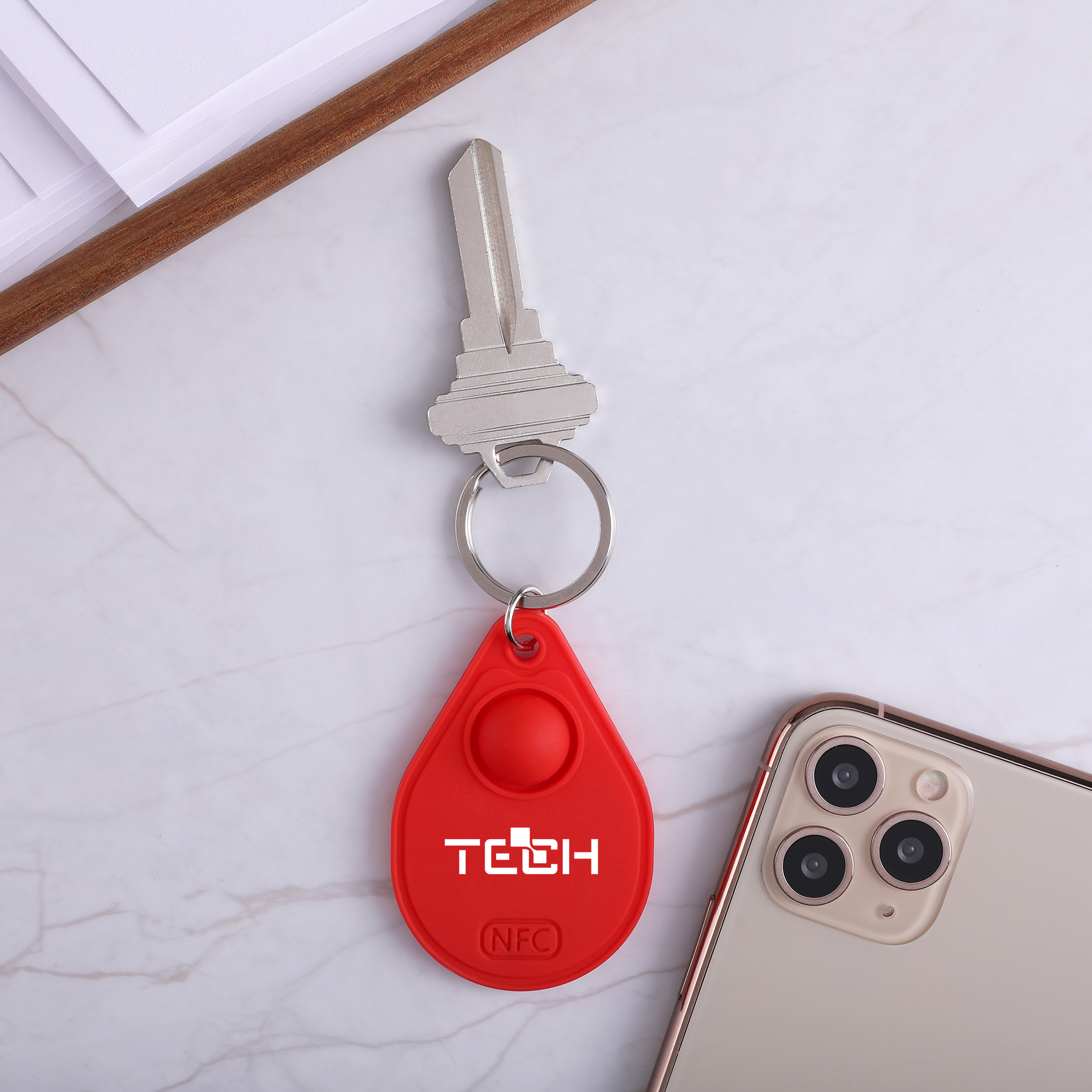Silicone Pop-it™ NFC Keytag 1