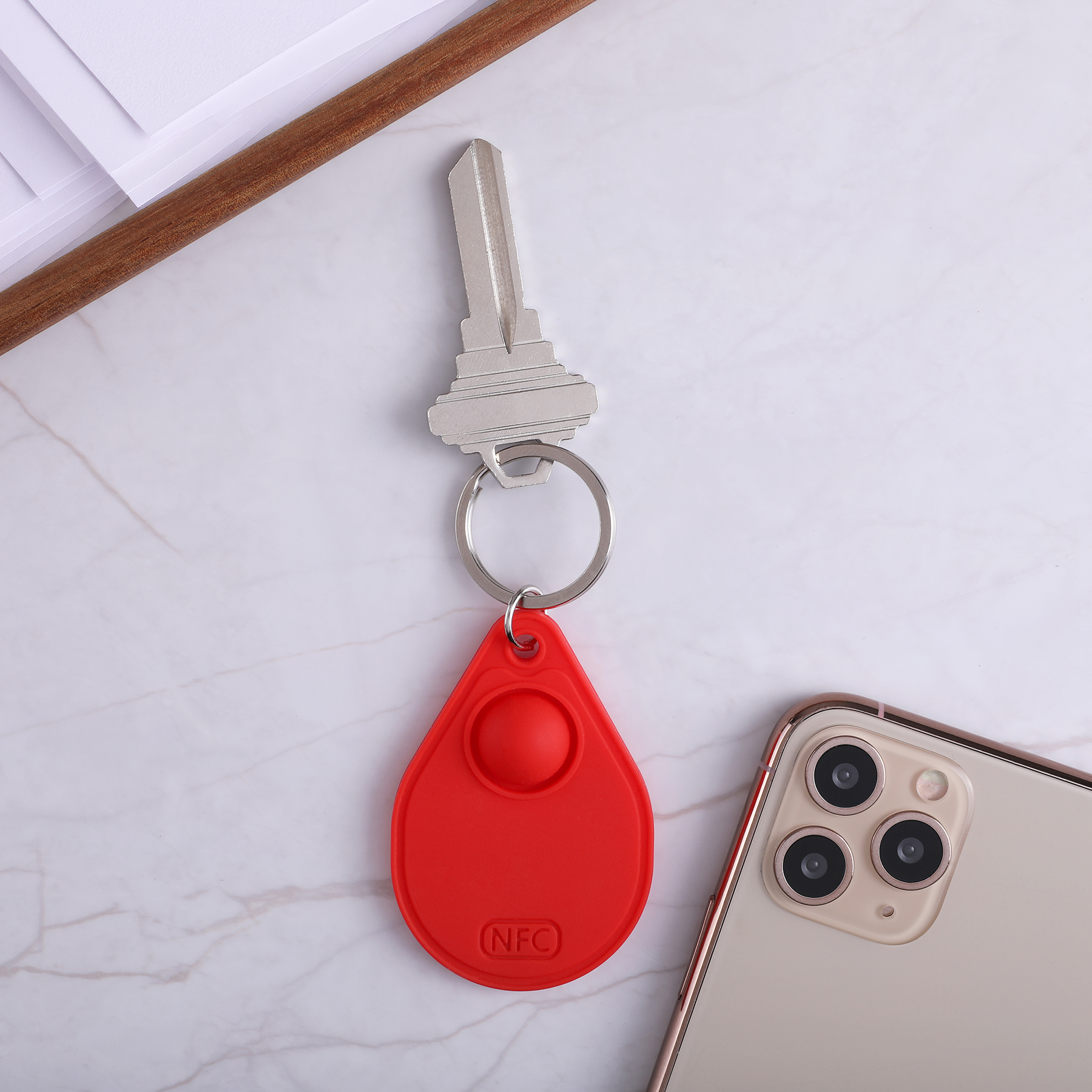 Silicone Pop-it™ NFC Keytag 1