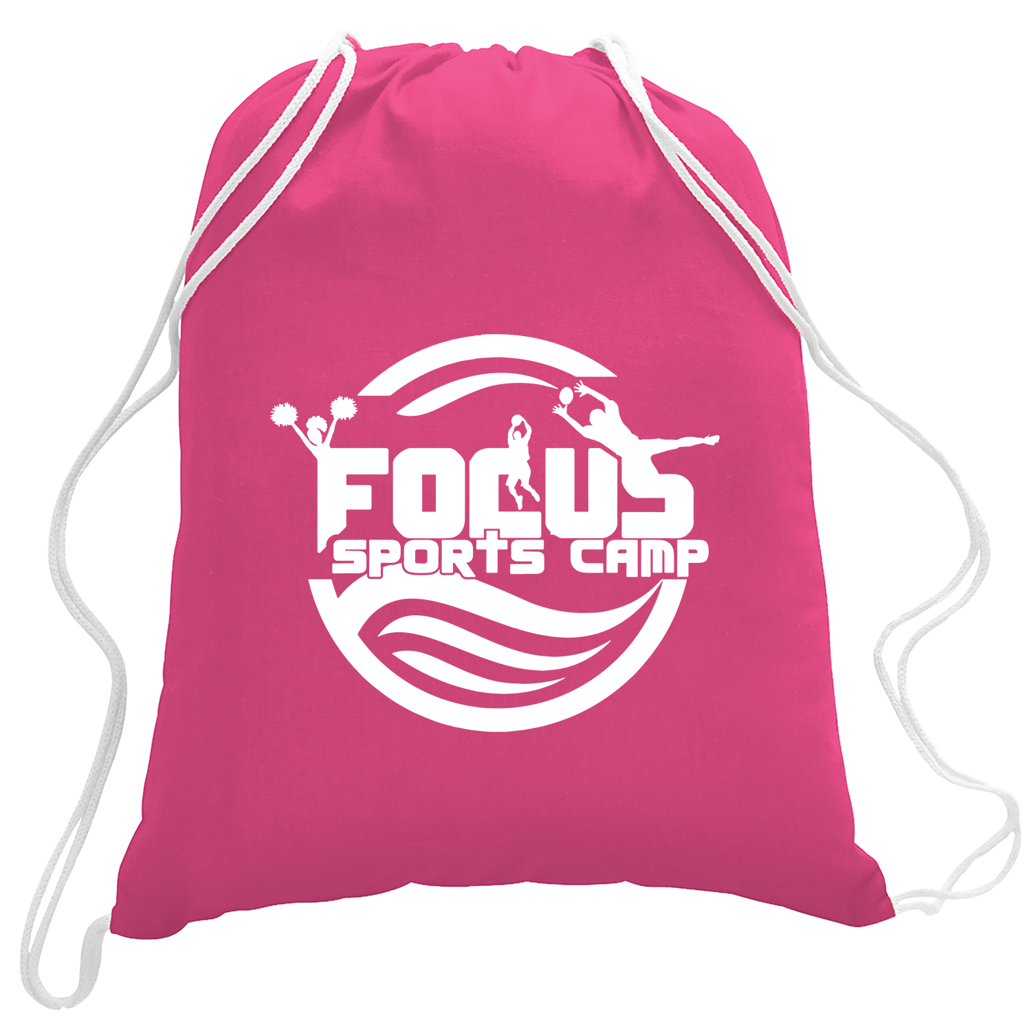 5.5 oz. Cotton Canvas Drawstring Backpack 1