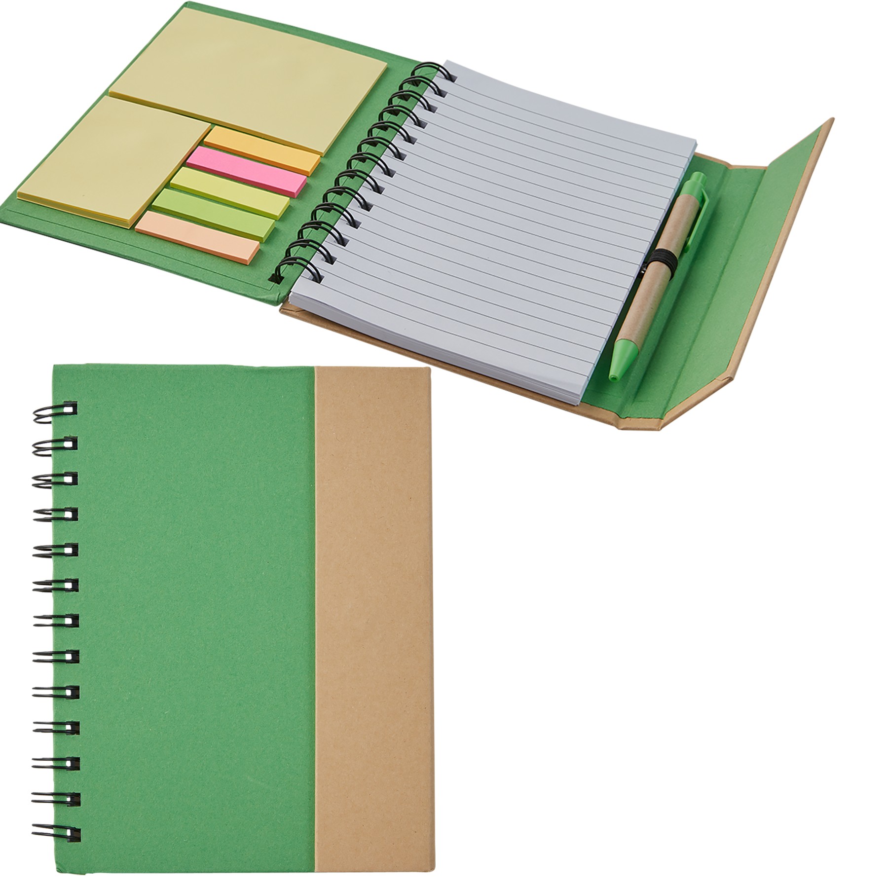 Eco Magnetic Notebook W/ Sticky Notes & Pen 1