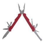 Large Fix-It™ Multi Tool w/Pouch - Red Open Large Fix-It™ Multi Tool w/Pouch - Red Open