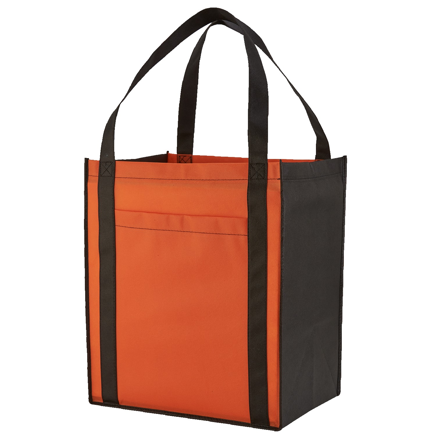 Large Non-Woven Grocery Tote Bag w/ Pocket 1