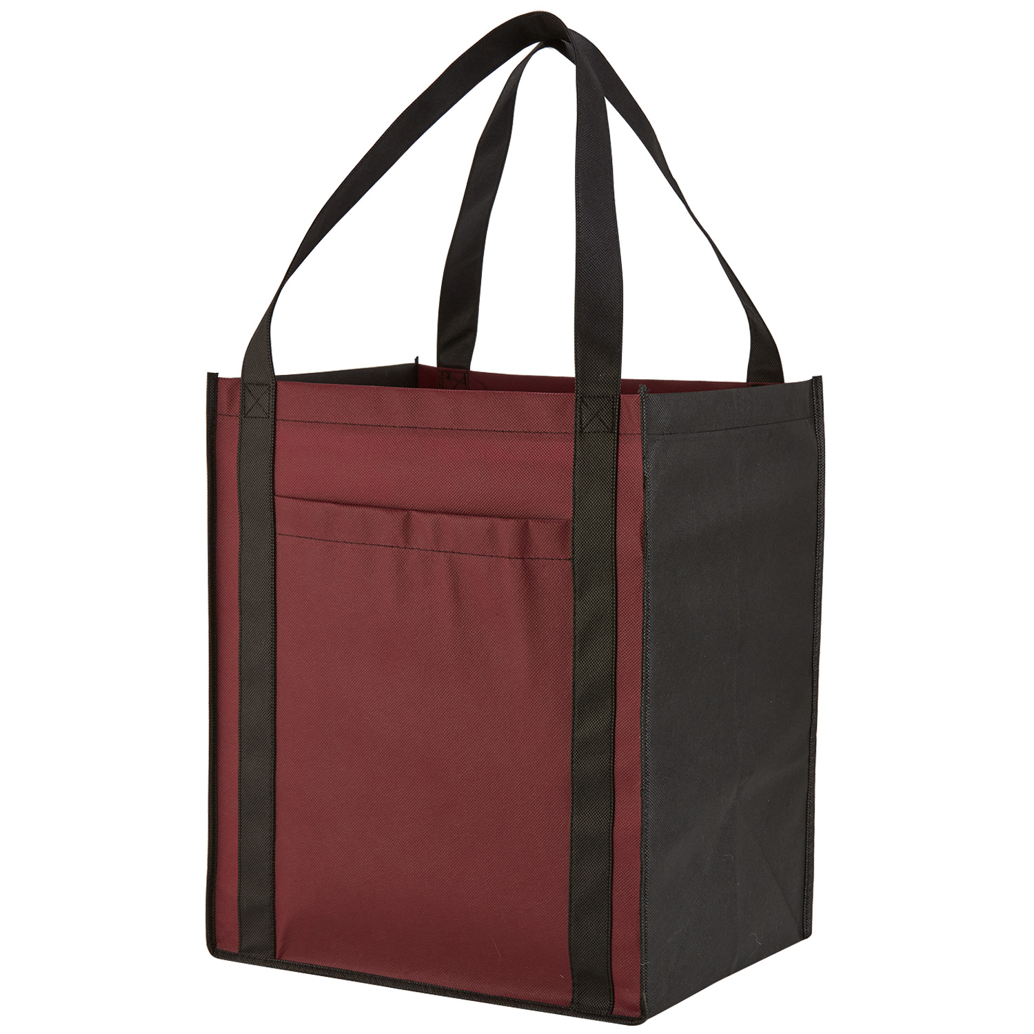 Large Non-Woven Grocery Tote Bag w/ Pocket 1