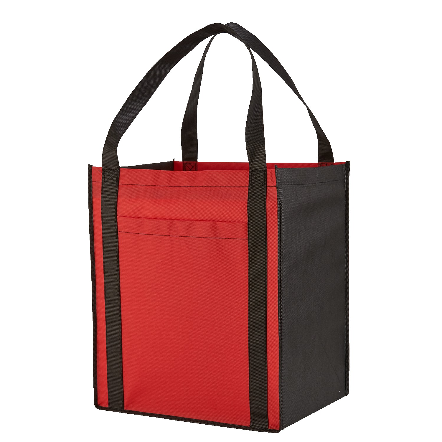 Large Non-Woven Grocery Tote Bag w/ Pocket 1