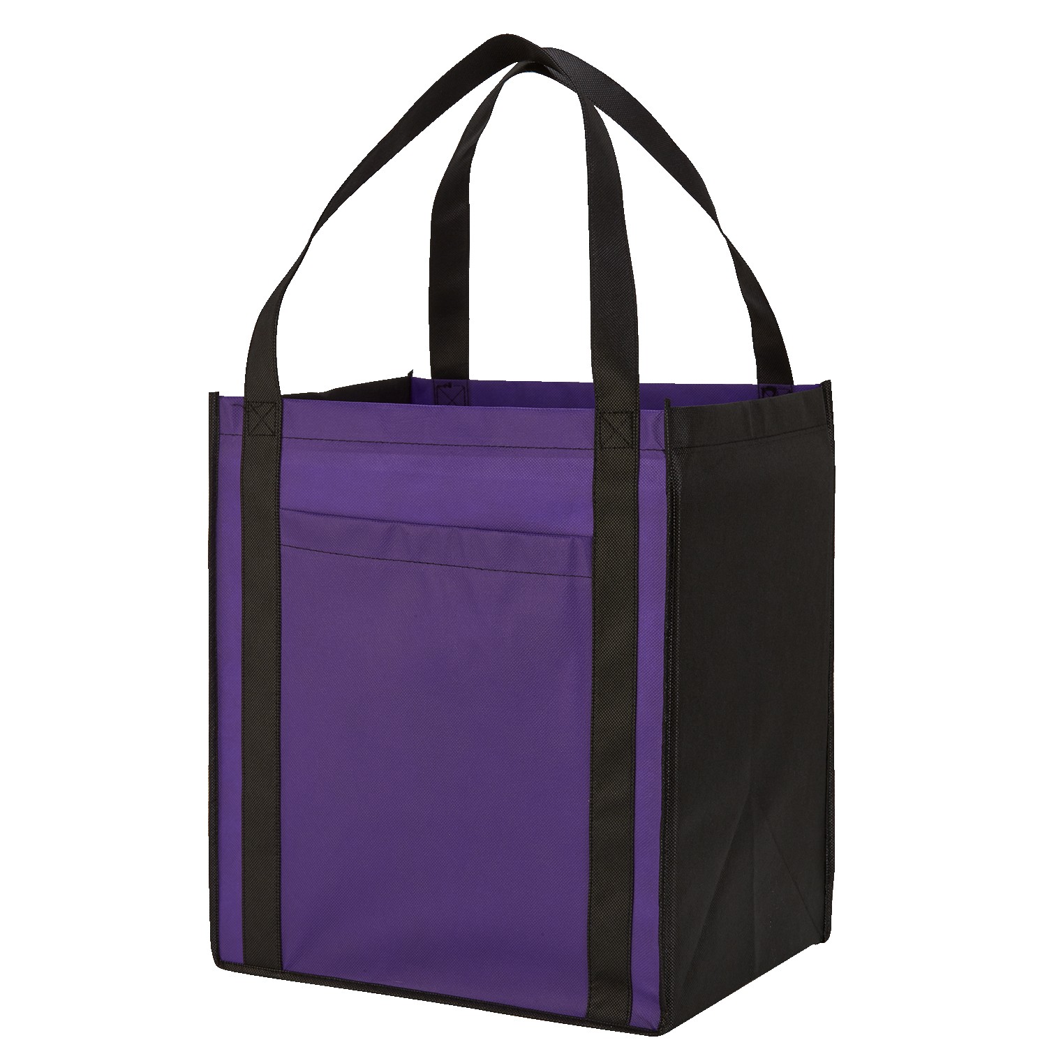 Large Non-Woven Grocery Tote Bag w/ Pocket 1