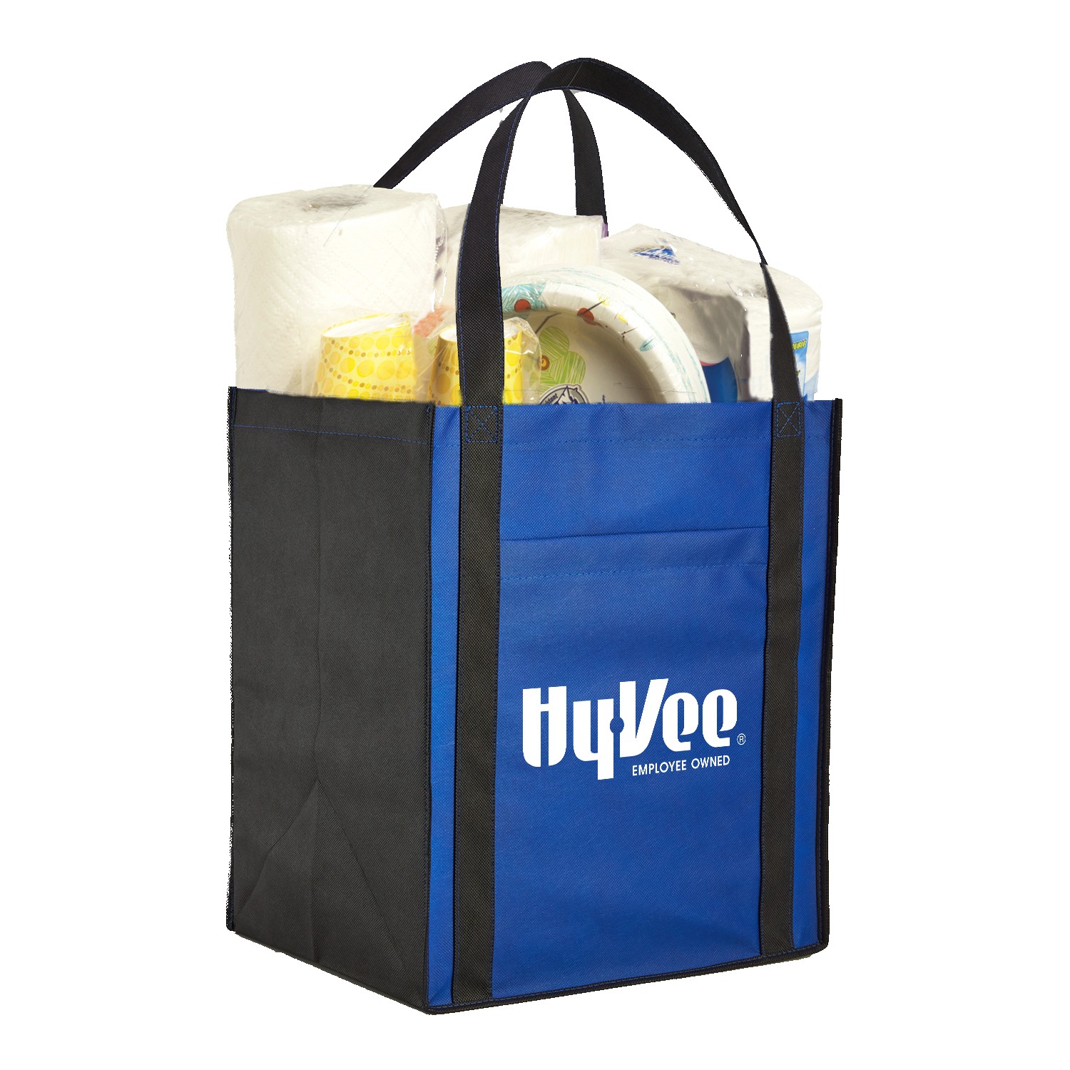 Large Non-Woven Grocery Tote Bag w/ Pocket 1