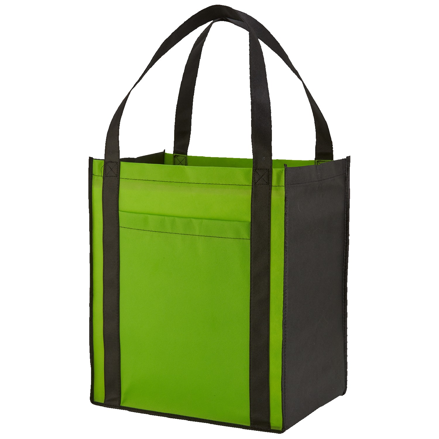 Large Non-Woven Grocery Tote Bag w/ Pocket 1