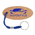 Cork Floating Key Chain - Cork Brown/Blue Cork Floating Key Chain - Cork Brown/Blue