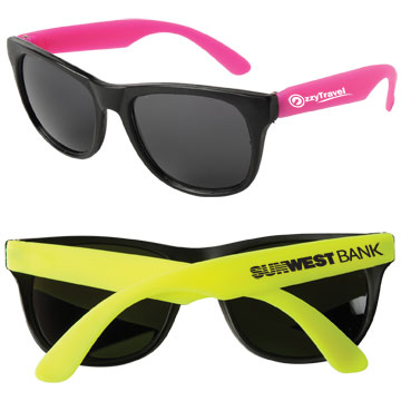 Neon Sunglasses with Black Frame 1