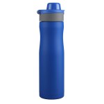 24 Oz. Vertex Powder Coated Recycled Stainless Steel Bottle - Blue 24 Oz. Vertex Powder Coated Recycled Stainless Steel Bottle - Blue