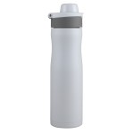 24 Oz. Vertex Powder Coated Recycled Stainless Steel Bottle - White 24 Oz. Vertex Powder Coated Recycled Stainless Steel Bottle - White