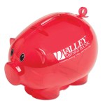 Action Piggy Bank - Translucent Red Action Piggy Bank - Translucent Red