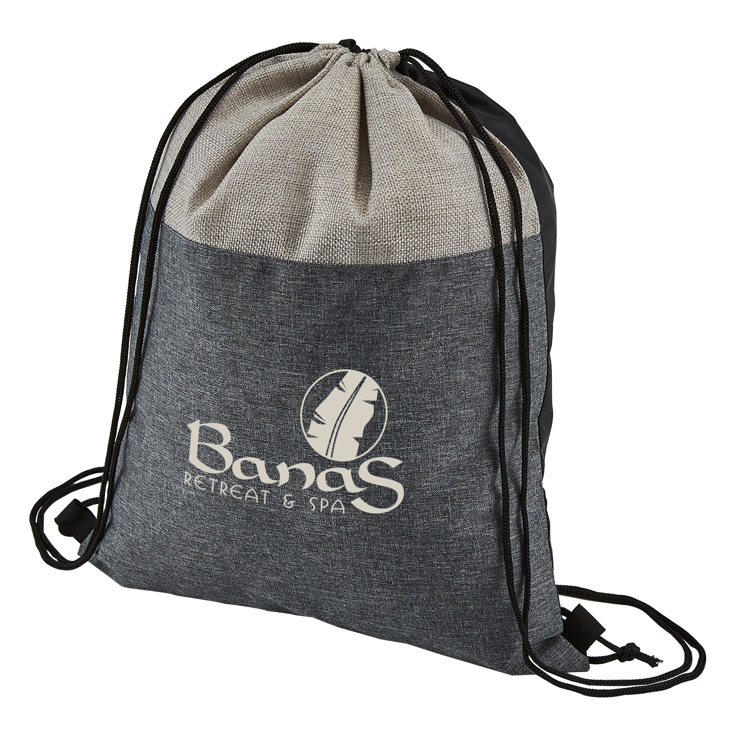 Heathered N' Jute Drawstring Backpack 1